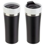 Pembroke 13 oz Ceramic  Stainless Steel Tumbler - Medium Black