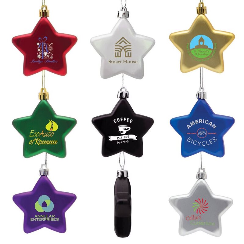 Main Product Image for Personalized Flat Star Shatter Resistant Ornament