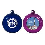 Personalized Ornaments Hand Blown Glass - 2 sided imprint -