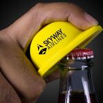 Plastic Construction Hat Bottle Opener Key Chain -  