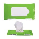 Pocket/Travel Facial Tissues - Lime Green