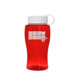 Poly-Pure Junior 18 oz Transparent Bottles - Transparent Red