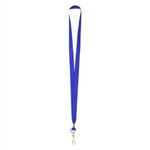 Polyester Lanyard With J-Hook - Royal Blue