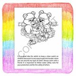Pool and Water Safety Coloring Book Fun Pack -