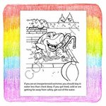 Pool and Water Safety Coloring Book Fun Pack -