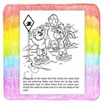 Pool and Water Safety Coloring Book Fun Pack -