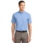 Port Authority Short Sleeve Easy Care Shirt. - Light Blue/ Light Stone