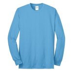 Port & Company - Long Sleeve Core Blend Tee. - Aquatic Blue