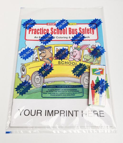 Main Product Image for Practice School Bus Safety Coloring Book Fun Pack USA Made
