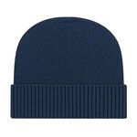 Premium Recycled Knit Cap with Cuff - Light Navy Blue