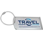 "PRESTIGE" Brushed Metal Luggage Bag Tag