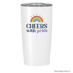 Pride 20 Oz. Himalayan Tumbler - White