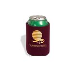 Prime Line Folding Can Cooler Sleeve - Burgundy