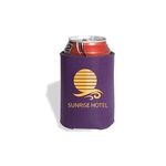 Prime Line Folding Can Cooler Sleeve - Purple