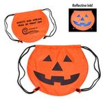 Pumpkin Drawstring Backpack -  