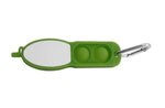 Push Pop Pen With Carabiner - Green