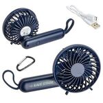 Quiet Breeze Rechargeable Hand Fan with Carabiner