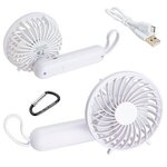 Quiet Breeze Rechargeable Hand Fan with Carabiner