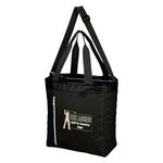 Quilted Slim Line Kooler Tote Bag -  