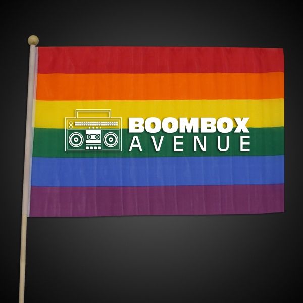 Main Product Image for Imprinted Rainbow Flag 12in x 18in