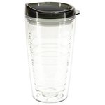 Reef 16 oz Tritan Tumbler with Translucent Lid - Clear Black