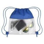 Reflective Heathered Frost Drawstring Bag -  