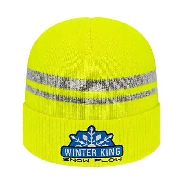 Main Product Image for Custom Embroidered Reflective Knit Cap w/ Cuff