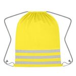 Reflective Safety Drawstring Bag -  