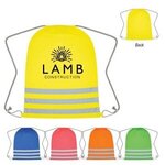 Buy Printed Reflective Safety Drawstring Bag