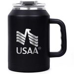 Rhino Mug & Straw Lid with Locking Flip Closure 50oz. - Black