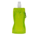 Roll Up 18 oz Foldable Water Bottle With Matching Carabiner -  