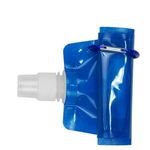 Roll Up 18 oz Foldable Water Bottle With Matching Carabiner -  