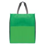 Rome - Non-Woven Tote Bag with 210D Pocket - Full Color - Green