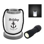 Rope Accent Lantern Flashlight - Gray