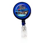 Buy Round Domed Retractable Badge Holder With Alligator Clip