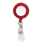 Round Domed Badge Holder with Slide on Clip -  