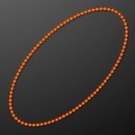 ROUND ORANGE & GREEN BEADS 33" -  