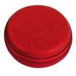 Round Zippered Electronics Travel Case -  