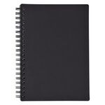 RUBBERY SPIRAL NOTEBOOK - Black