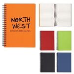 RUBBERY SPIRAL NOTEBOOK - Orange