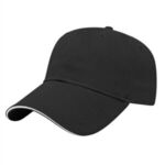 Sandwich Visor Cap - Black-white