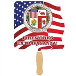 Buy Sandwiched Hand Flag Fan - 4 Color Process