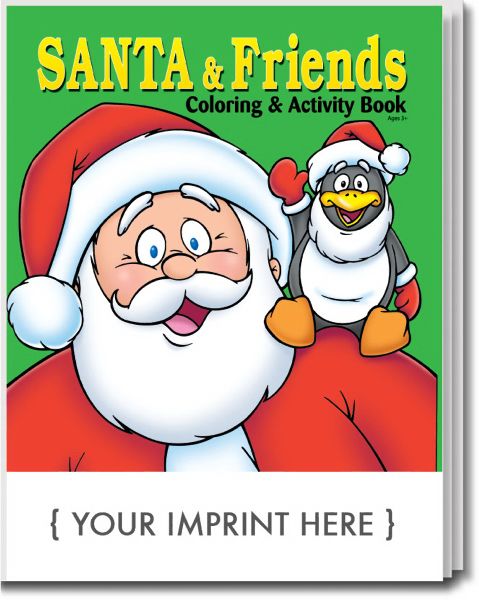 Main Product Image for Santa And Friends Coloring And Activity Book USA Made