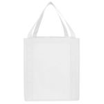 Saturn Jumbo Non-Woven Grocery Tote - White