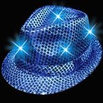 Sequin LED Light Up Fedora-Imprintable Bands Available -  