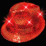 Sequin LED Light Up Fedora-Imprintable Bands Available -  