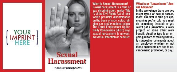 Main Product Image for Sexual Harassment Pocket Pamphlet USA Made