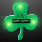 Buy Custom Shamrock Flashing Pins - Blinky Green