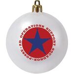 Shatterproof Ball Ornament-80mm - Satin White