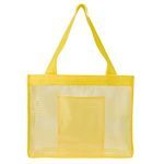 Sheer Striped Tote Bag -  